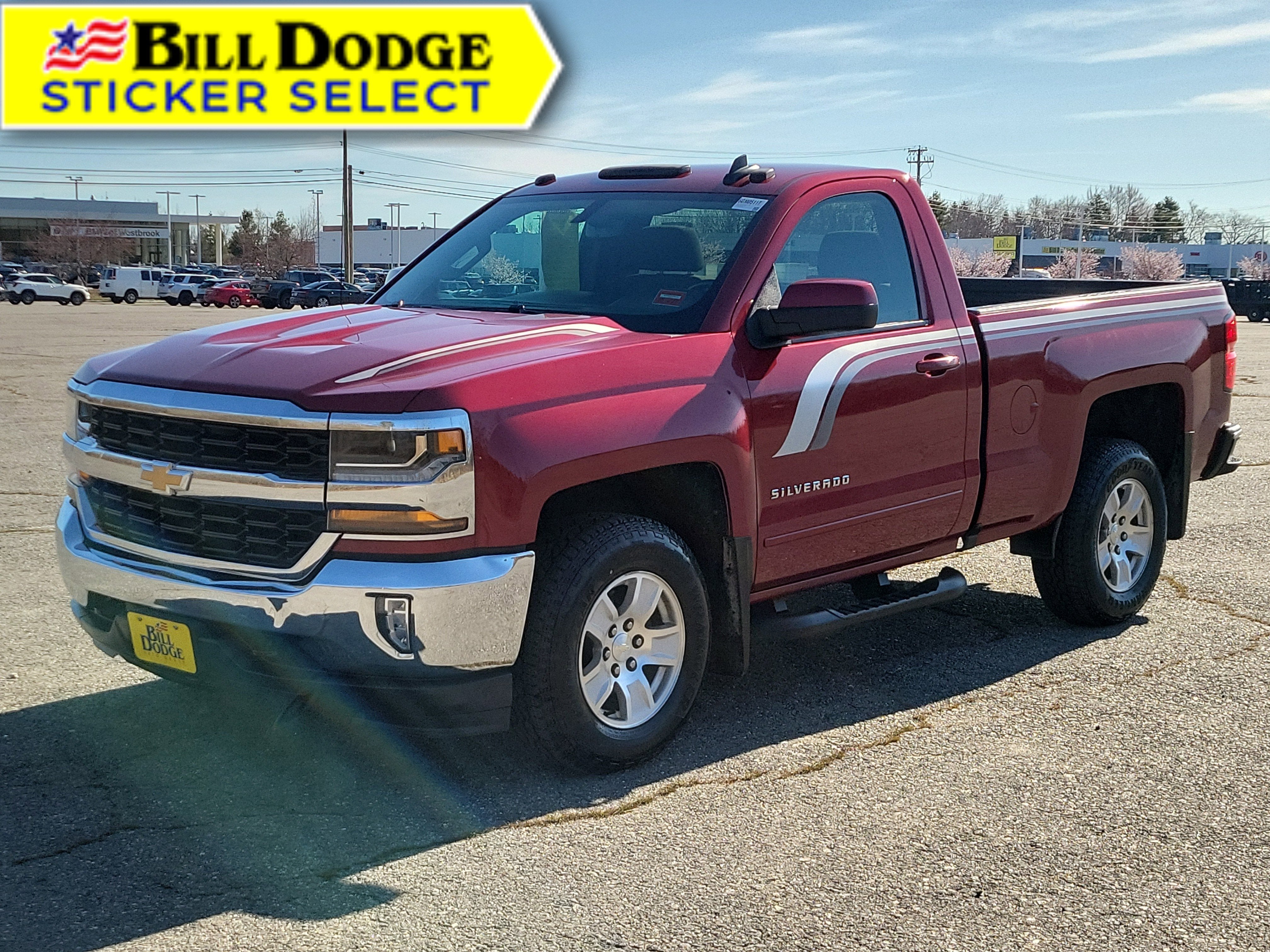 2018 Chevrolet Silverado 1500 LT in Cajun Red Tintcoat — front three-quarter view