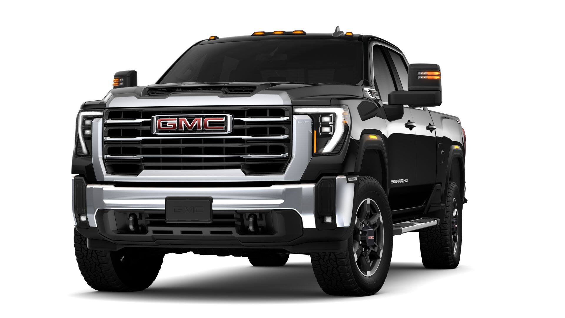 2026 GMC Sierra 2500 HD SLE in Onyx Black — front three-quarter view
