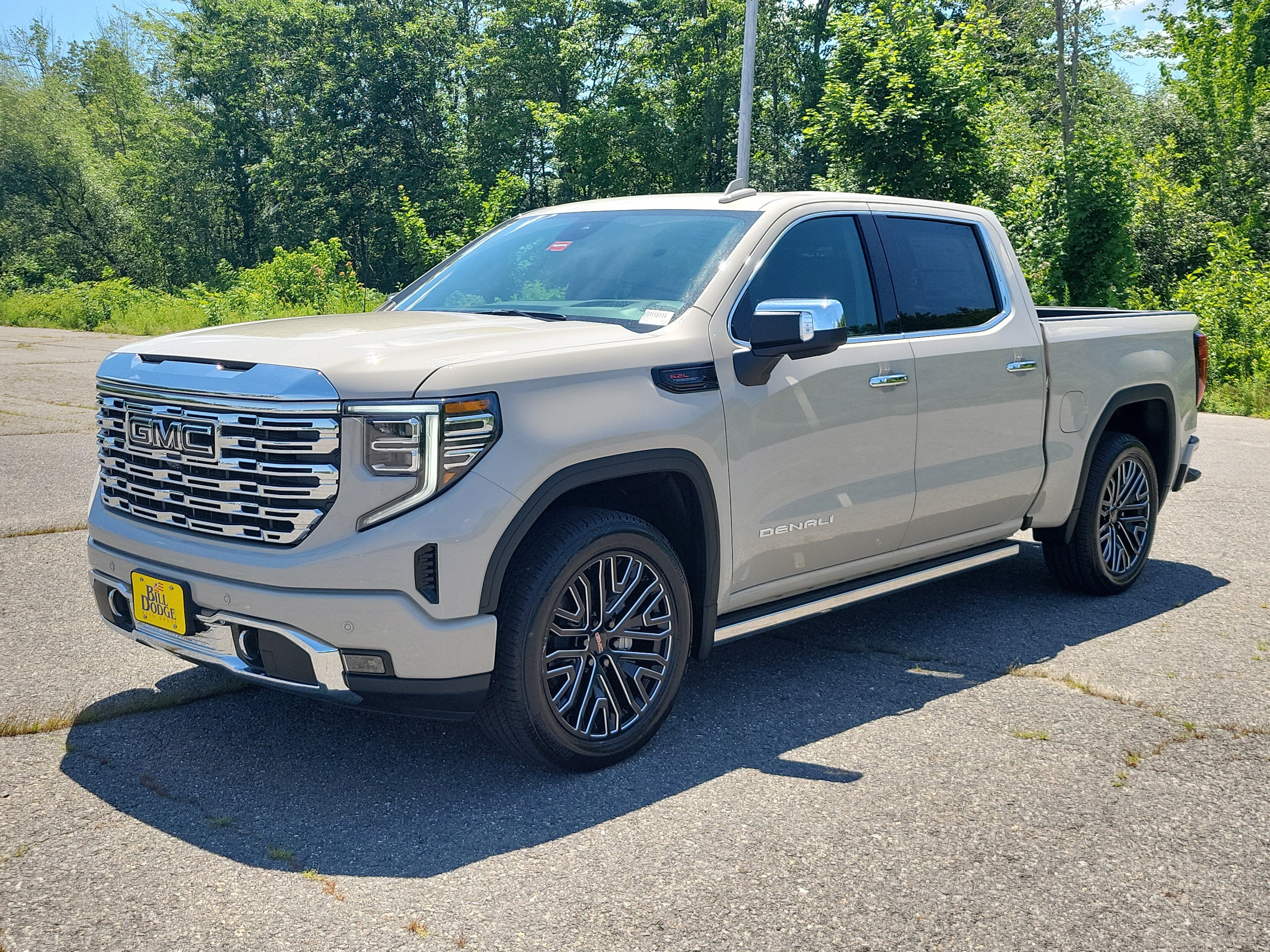 2026 GMC Sierra 1500 Denali in Coastal Dune — front three-quarter view