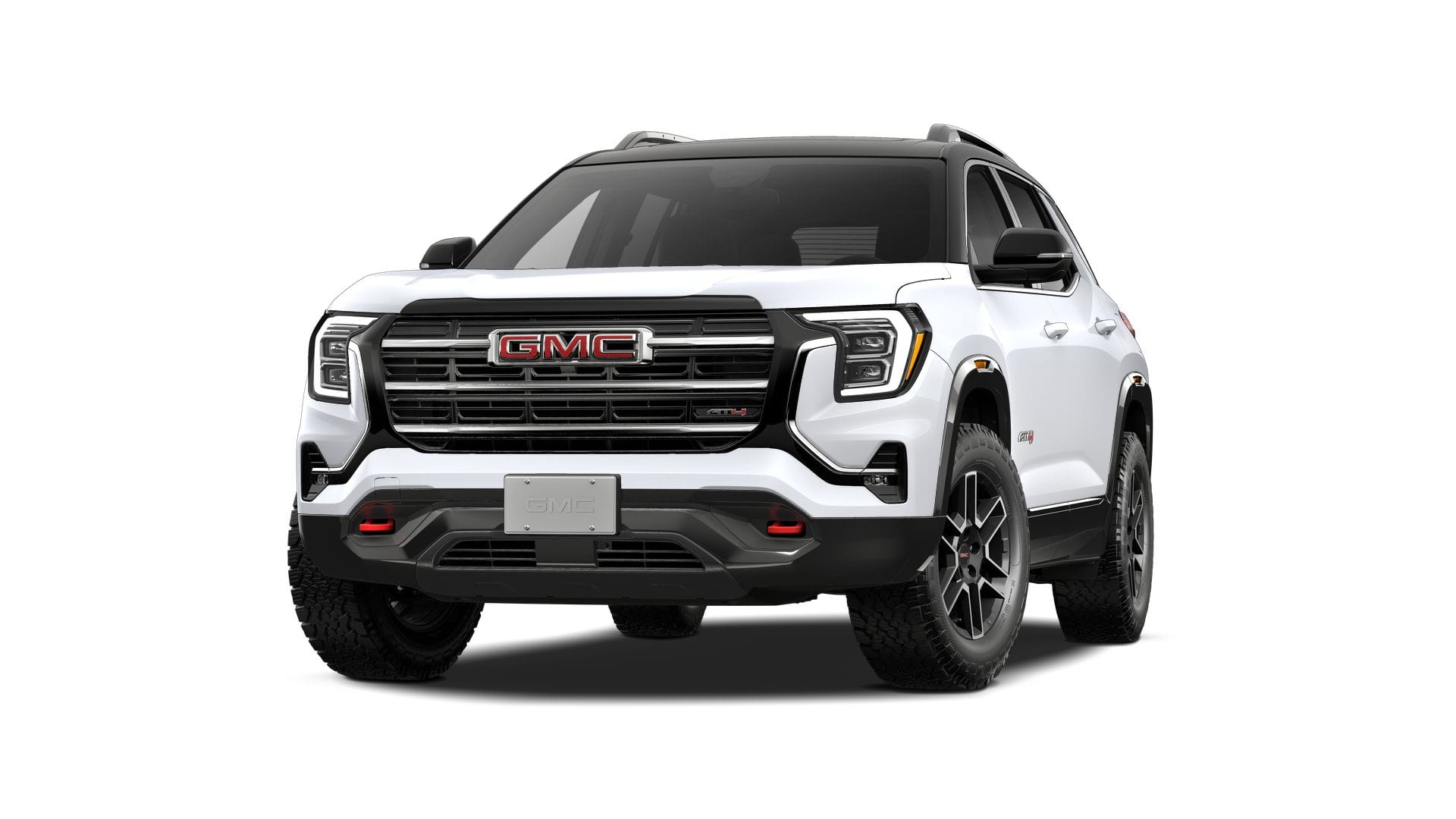 2027 GMC Terrain AWD AT4 in Summit White — front three-quarter view