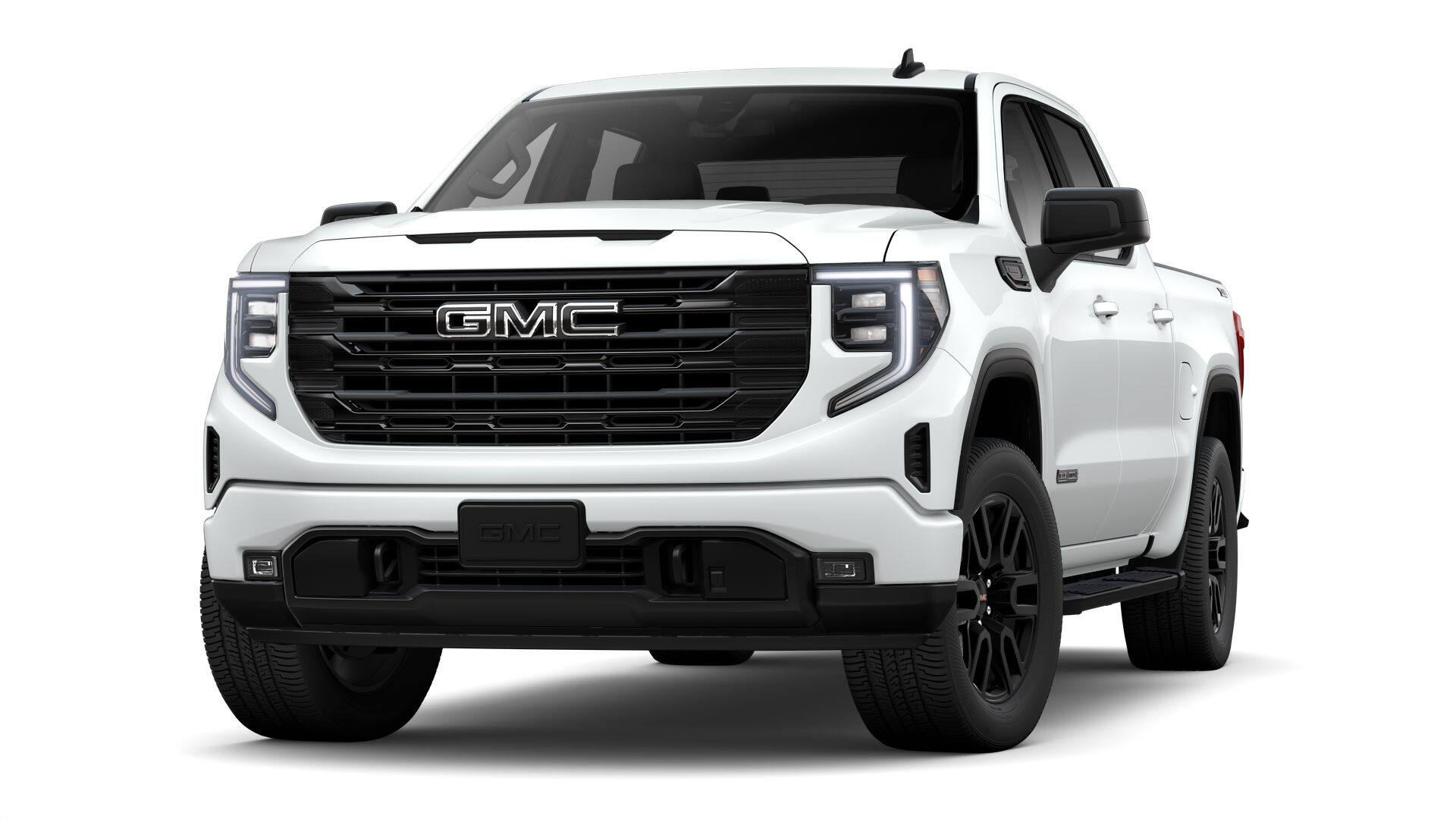 2026 GMC Sierra 1500 Elevation in Summit White — front three-quarter view