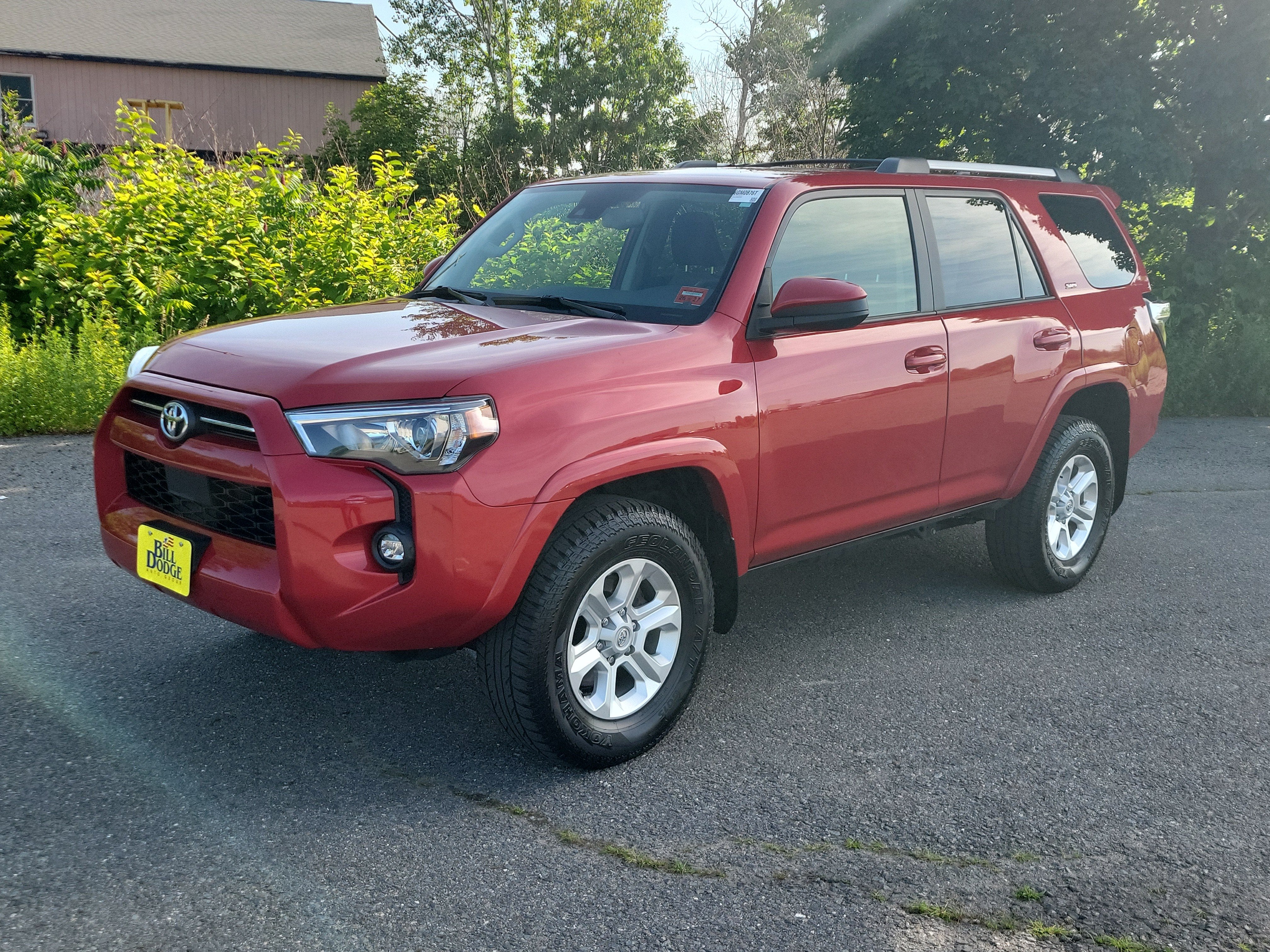 2024 Toyota 4Runner SR5 in Red — front three-quarter view