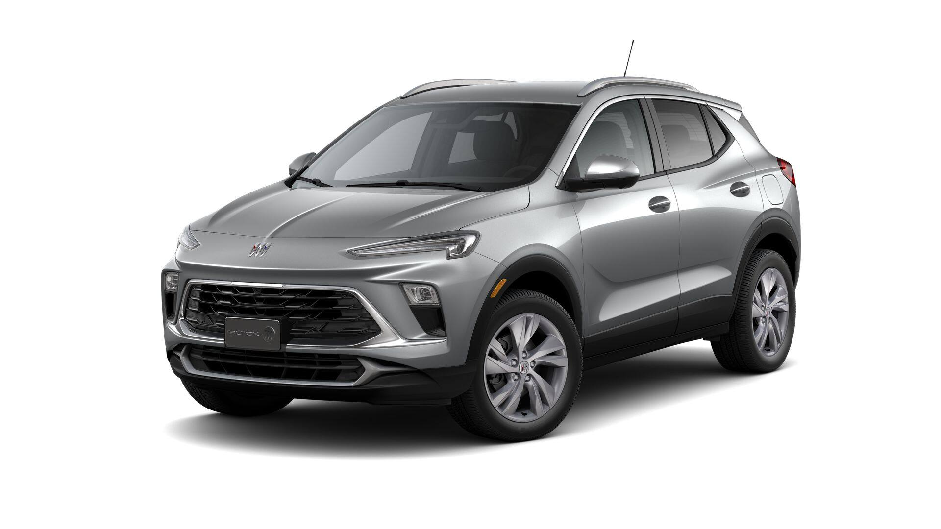 2026 Buick Encore GX Preferred in Moonstone Gray Metallic — front three-quarter view