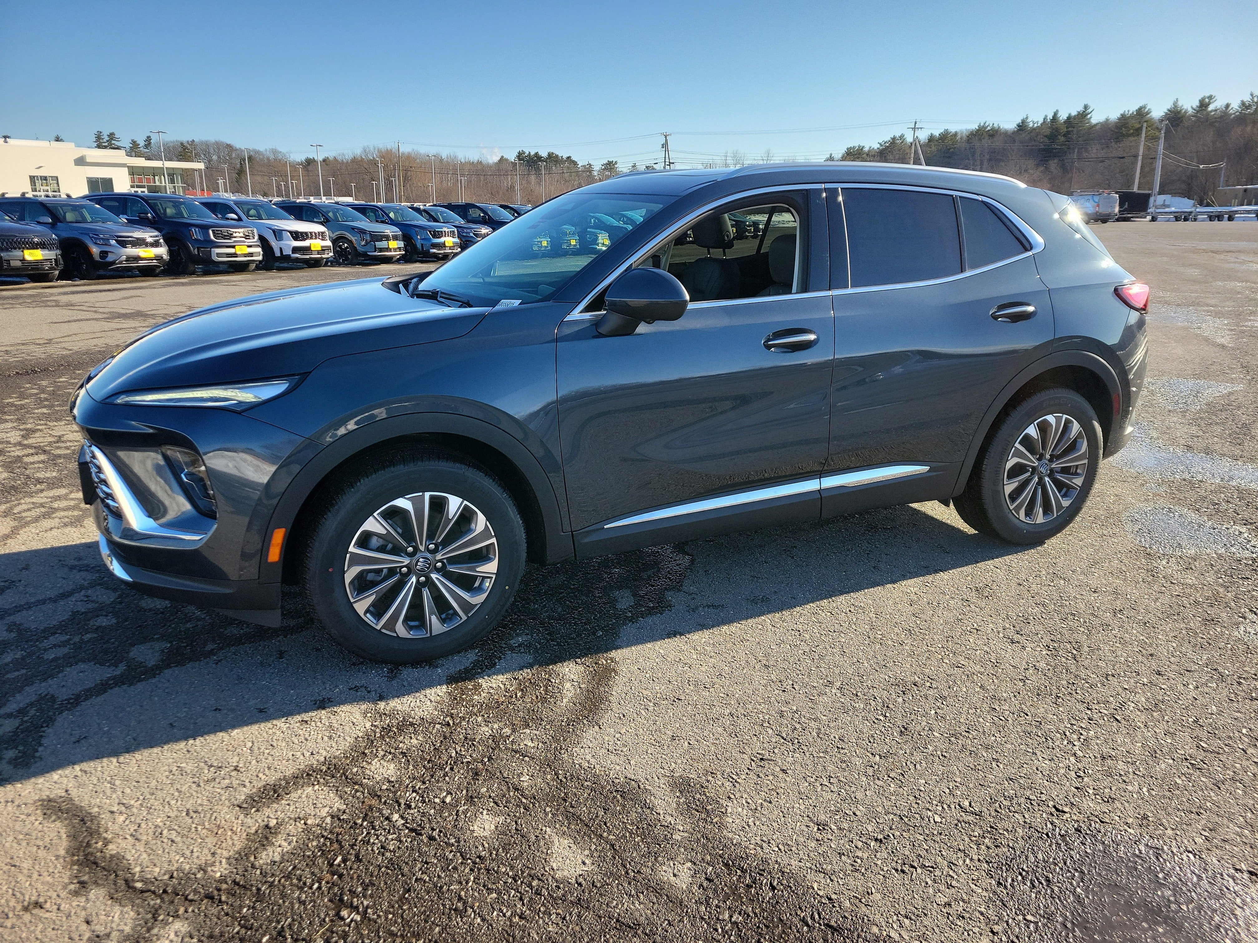 2026 Buick Envision Preferred in Quartz Blue Metallic — front three-quarter view